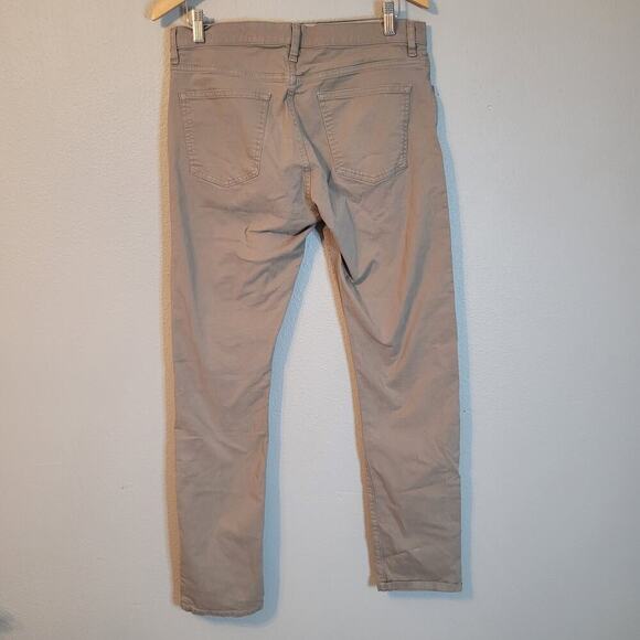 Flint & Tinder Mens Tapered Fit Chino Pants Size 33X34 Beige Stretch Mid Rise - Picture 2 of 8